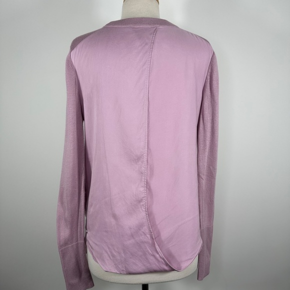 Lululemon Still At Ease Cashmere Blend Pullover Sweater Lilac Antoinette Size M? - Picture 8 of 12